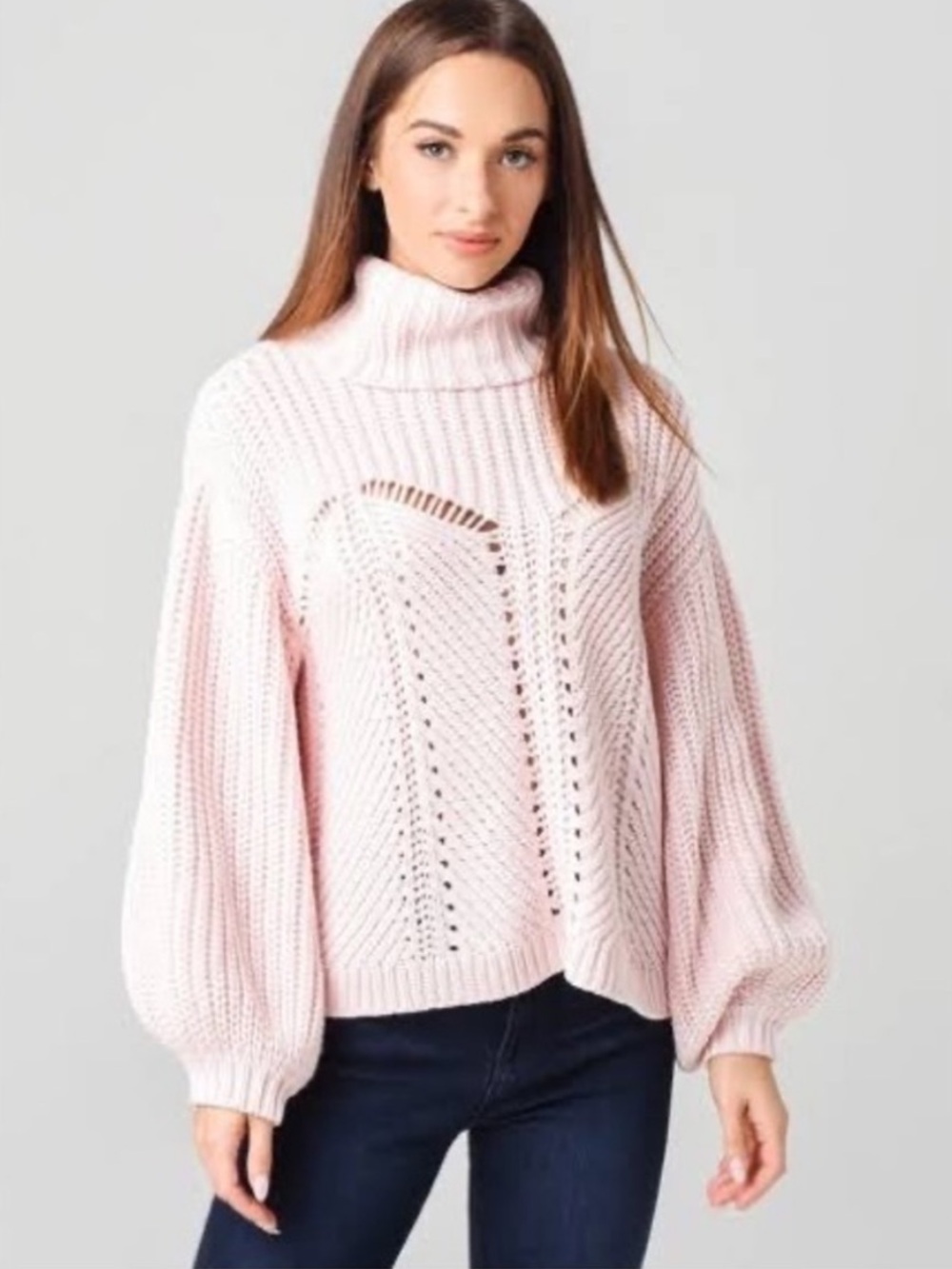 525 America corset crochet pullover sweater